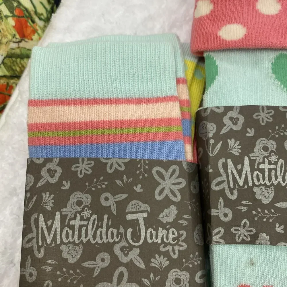 Matilda Jane Knee Socks NWT 3 Pairs Of Size M